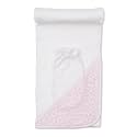 kissy kissy Baby Girls Infant Summer Garden Pink Hooded Towel with Mitt-White with Pink-One Size