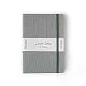 Kitabby – Linen Series – A5 Size Hard Bound Notebook with Pen, Elastic Band and Back Pocket – 192 Pages – 80gsm Natural Shade Paper – Linen Fabric Cover Material – Grey