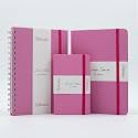 Kitabby Linen Series Combo | A5 Size Hard Bound, A5 Size Wire-O-Bound Notebook and A6 Size Pocket Notebook | 192 Pages ( A5 HB &amp; A6 HB ) and 200 Pages (A5 WB) | 80gsm Natural Shade Paper | Linen Fabric Cover Material - Ba