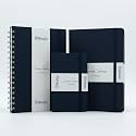 Kitabby Linen Series Combo | A5 Size Hard Bound, A5 Size Wire-O-Bound Notebook and A6 Size Pocket Notebook | 192 Pages ( A5 HB &amp; A6 HB ) and 200 Pages (A5 WB) | 80gsm Natural Shade Paper | Linen Fabric Cover Material - Na