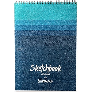 kitabby sketchbook series a3 size  blue