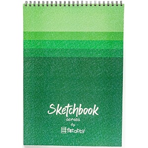 kitabby sketchbook series a3 size  green