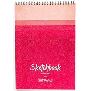kitabby sketchbook series a3 size - pink