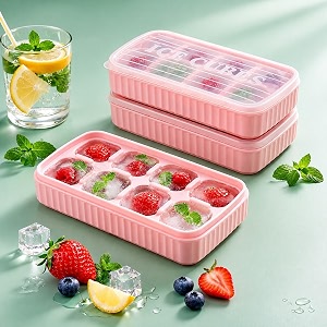 Kitch Easy Release Ice Cube Tray Pink