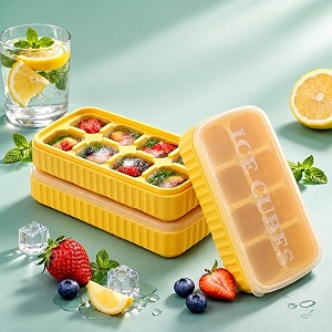 Kitch Easy Release Ice Cube Tray Yellow