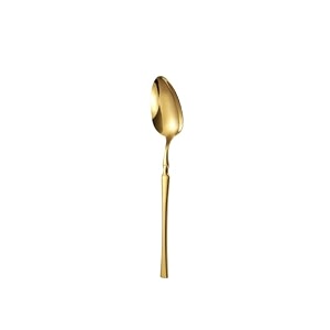 aurum gold silverware dessert spoons set of 1  1-piece korean vintage style flatware ice cream spoon set  dishwasher-safe stainless steel cutlery for home restaurant amp gift giving