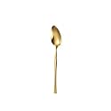 Aurum Gold Silverware Dessert Spoons Set of 1 | 1-Piece Korean Vintage Style Flatware Ice Cream Spoon Set | Dishwasher-Safe Stainless Steel Cutlery for Home, Restaurant &amp; Gift Giving