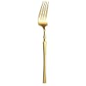 Aurum Gold Silverware Dinner Forks Set of 1 | 1-Piece Korean Vintage Style Flatware Fork Set | Dishwasher-Safe Stainless Steel Cutlery for Home, Restaurant &amp; Gift Giving