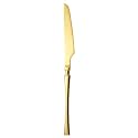 Aurum Gold Silverware Dinner Knives Set of 1 | 1-Piece Korean Vintage Style Flatware Steak Knife Set | Dishwasher-Safe Stainless Steel Cutlery for Home, Restaurant &amp; Gift Giving