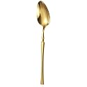 Aurum Gold Silverware Dinner Spoons Set of 1 | 1-Piece Korean Vintage Style Flatware | Dishwasher-Safe Stainless Steel Cutlery for Home, Restaurant &amp; Gift Giving