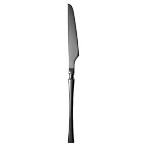 matte black silverware dinner knives set of 1  1-piece korean vintage style flatware steak knife set  dishwasher-safe stainless steel cutlery for home restaurant amp gift giving