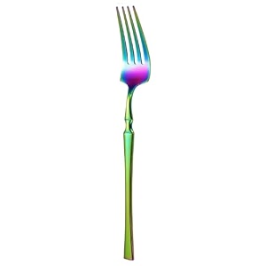 aurum gold silverware dinner forks set of 1  1-piece korean vintage style flatware fork set  dishwasher-safe stainless steel cutlery for home restaurant amp gift giving