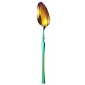 Rainbow Silverware Dinner Spoons Set of 1 | 1-Piece Korean Vintage Style Flatware | Dishwasher-Safe Stainless Steel Cutlery for Home, Restaurant &amp; Gift Giving