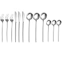 Sterling Silver Silverware Set | Satin Finish 12-Piece Stainless Steel Flatware Set | Dishwasher Safe Cutlery for Home, Restaurant &amp; Gifting
