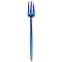 9" French Style Sapphire Blue Dinner Fork | 1-Piece Stainless Steel Flatware Forks Set | Elegant Dishwasher-Safe Silverware Cutlery Set for Home, Restaurants &amp; Gifting
