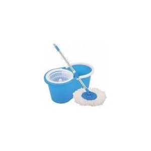 kitchen art 360 spin mop with bucket for floor cleaning mop bucket with 1 refiler multicolour