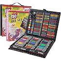 Kitchen Bloom Art Set for Kids, 150 Pieces Drawing and Painting Supplies, Markers, Water Colours, Brushes, Colour Pencils, Crayons with Case, Multicolour