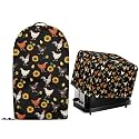 Kitchen Countertop Appliance Dust Covers Set of 2 Stand Mixer Food Processor Blender and Toaster Bread Maker Oven Protector Covers Sunflower Rooster Print