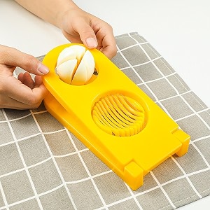 kitchen creative stainless steel 2 in 1 egg slicer cutter green