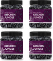 Kitchen Jungle Black Raisins (Seedless) | Kali Kismish | Kali Dakh (Big Size) Raisins (4 x 0.25 kg)