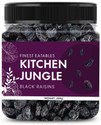 Kitchen Jungle Black Raisins (Seedless) | Kali Kismish | Kali Dakh (Big Size) Raisins (1 x 250 g)