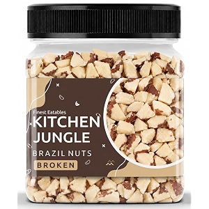 kitchen jungle broken brazil nuts - 250gm jar pack
