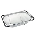 Stainless Steel, Expanding Sink Strainer Retractable Drain Basket Kitchen Gadget - 36.5 cm - Silver