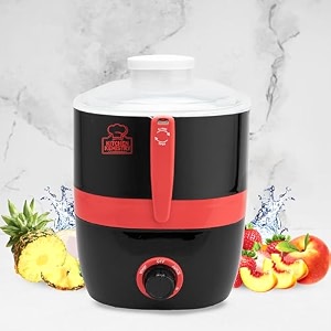 sz02- star dulex electric juicer for fruits and vegetables juicer 600 watt- fruitilick cf juicer mesh with ss sieve  motor safety 2 year warranty - red