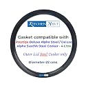 Kitchen Mart Gasket compatible with Prestige Deluxe Alpha/Deluxe Alpha Svachh Steel Pressure cooker (4 Litres)