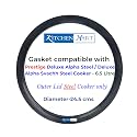 Kitchen Mart Gasket compatible with Prestige Deluxe Alpha/Deluxe Alpha Svachh Steel Pressure cooker (6.5 Litres)