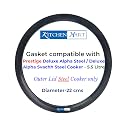 Kitchen Mart Gasket compatible with Prestige Deluxe Alpha/Deluxe Alpha Svachh Steel Pressure cooker (5.5 Litres)