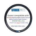 Kitchen Mart Gasket compatible with Prestige Deluxe Alpha/Deluxe Alpha Svachh Steel Pressure cooker (Senior Pan - 4 Litres)