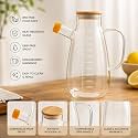 Kitchen Oil Pourer with Wooden Airtight Lid (W - 1000ml)