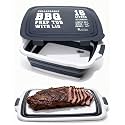 KITCHEN PERFECTION Collapsible XL Smoker & BBQ Prep Tub with Locking Lid