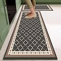 Kitchen Rugs Set of 2, Fall Kitchen Floor Mat, Non Slip Anti Fatigue Kitchen Mats for Floor Kitchen Runner Rug Set (M15)