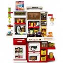 Kitchen Set Kids 66 Pcs Pretend Play Kitchen Set with Music, Light & Recording Coffee Maker, Stove, Cookware and Accessories, Role Play Toy for Boys and Girls