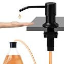 Kitchen Sink Soap Dispenser, Under Sink Soap Dispenser Pump, Good Suction Pwer, 47" Extension Tube Connect to The Soap Contaner Directly, Say Goodbye to Frequent Refills (Black)