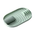 Kitchen Spoon Rest with Pot Lid Holder, 2-in-1 Heat Resistant Utensil Rest Stand with Drip Tray, Countertop Spatula Holder for Spoon, Ladle, Turner & Cooking Tools, Easy Clean Kitchen Organizer