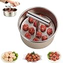 Kitchen Stainless Steel Meatball Mould, Non-Stick Press for Uniform Turkey,Veggie & Dessert Balls,Easy-Clean Smooth Surface,Compact Storage，12Hole