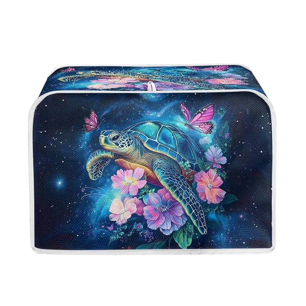 Turtle Computer Dust Cover Kitchen Toaster Dust Cover Compatible with 4 Slice Toaste Dust ...