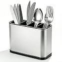 Kitchen Utensil Holder Silverware Holder with 4 Compartments