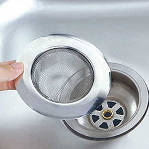 kitchen wash basin mesh sink strainer good metal mesh strainer for bathroomkitchen basin inner ring size- 4 cm material-stainless steel