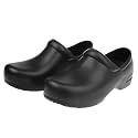 HEAVENGLOW Kitchen Work Shoes for Men and Women, Slip On Clog Style Shoes, Polyurethane and EVA Work Footwear for Restaurants, Hospitals and Home Use, Black EU 41