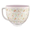 KitchenAid 5Q Wildflower Ceramic Bowl, for 5Q Tilt-Head Mixers, KSM2CB5WF