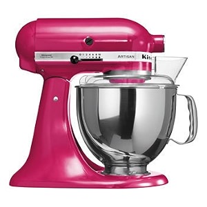 kitchenaid artisan series 5ksm150psdri 300 - watt tilt head stand mixer 48 litre - raspberry ice