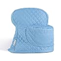 KITCHENAID Fitted Tilt-Head Stand Mixer Cover with Storage Pocket, Quilted 100% Cotton,14.4"x18"x10", Blue Velvet