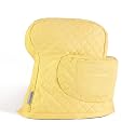 KITCHENAID Fitted Tilt-Head Stand Mixer Cover with Storage Pocket, Quilted 100% Cotton,14.4"x18"x10", Butter Yellow