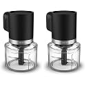 KitchenAid Go Cordless Top Down Chopper - battery included, KTCR351, Black Matte (Pack of 2)