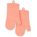 KITCHENAID Ribbed Soft Silicone Oven Mitt 2-Pack Set, 7.5"x13", Bird of Paradise