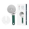 KITCHENDAO Pizza Cutter Wheel with Blade Cover & Thumb Guard, 4 Inch, Green
